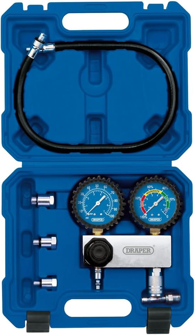 Draper Cylinder Leakage Tester 7-Pieces Kit
