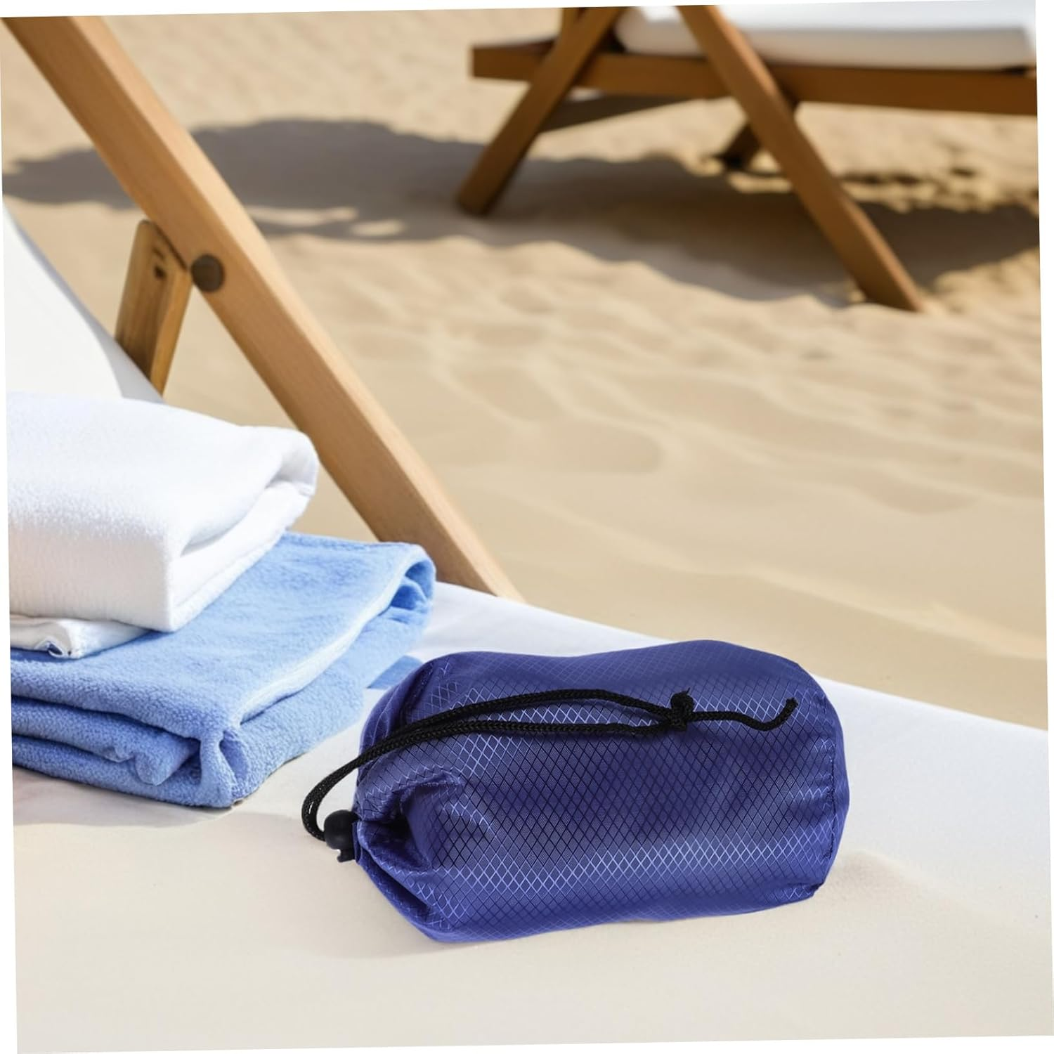 HONMEET Nylon Drawstring Storage Bag for Travel Portable Clothing Organizer down Jacket Compression Pouch Lightweight Oxford Material Versatile Outdoor Camping Storage image number 1