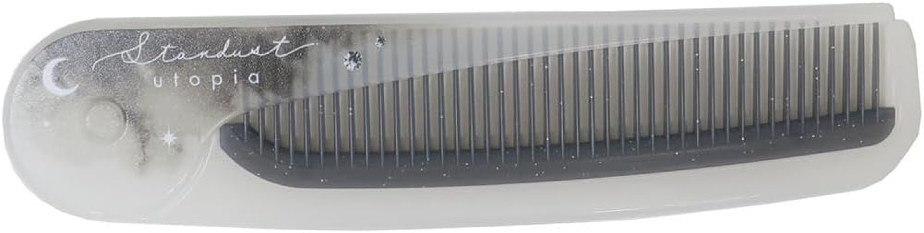 Kamio Japan Stardust Utopia 227871 Slim Folding Comb image number 1