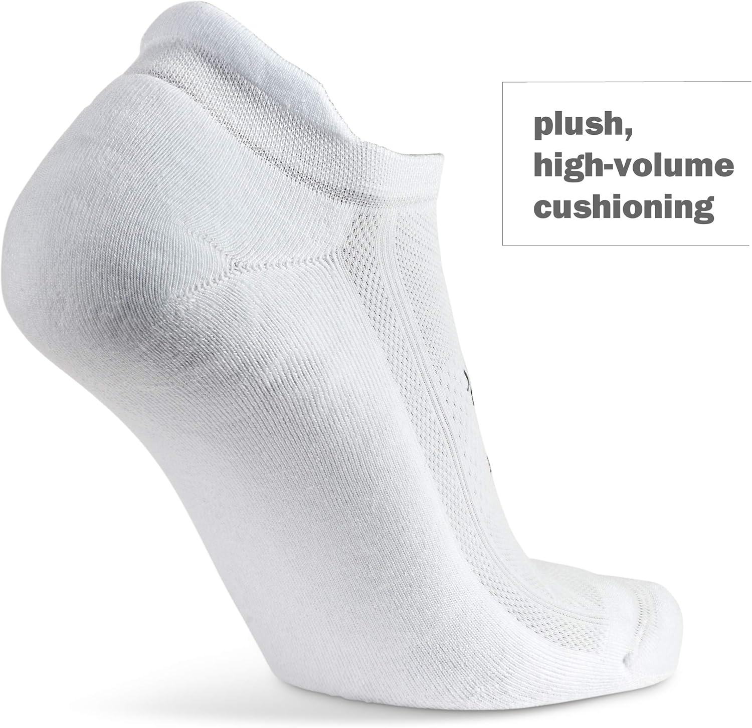 Balega Unisex Adults Hidden Comfort No-Show Running for Mens and Women (1 Pair) Socks, White, X-Large US image number 5