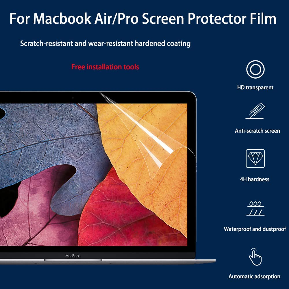 [2 Pack] Magic Skin Screen Protector 4-In-1 Set Compatible with Macbook Pro 14 Inch A2918 A2992 A2779 A2442, 2023 with M3 M2 Pro / M2 Max Chip, 2021 with M1 Pro / M1 Max Chip & Touch ID image number 4