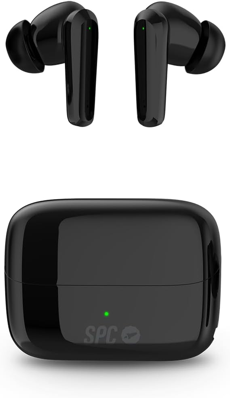 SPC Ether 2 Pro Wireless Headphones White with Active Noise Cancellation, 6 Hours Battery Life + 20 Hours in Charging Case, Gaming Mode, IPX4, Touch Control and Light Weight