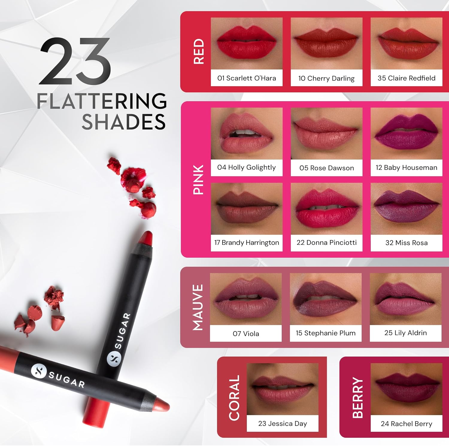 SUGAR Matte as Hell Crayon Lipstick - 07 Viola (Mauve Nude) image number 1