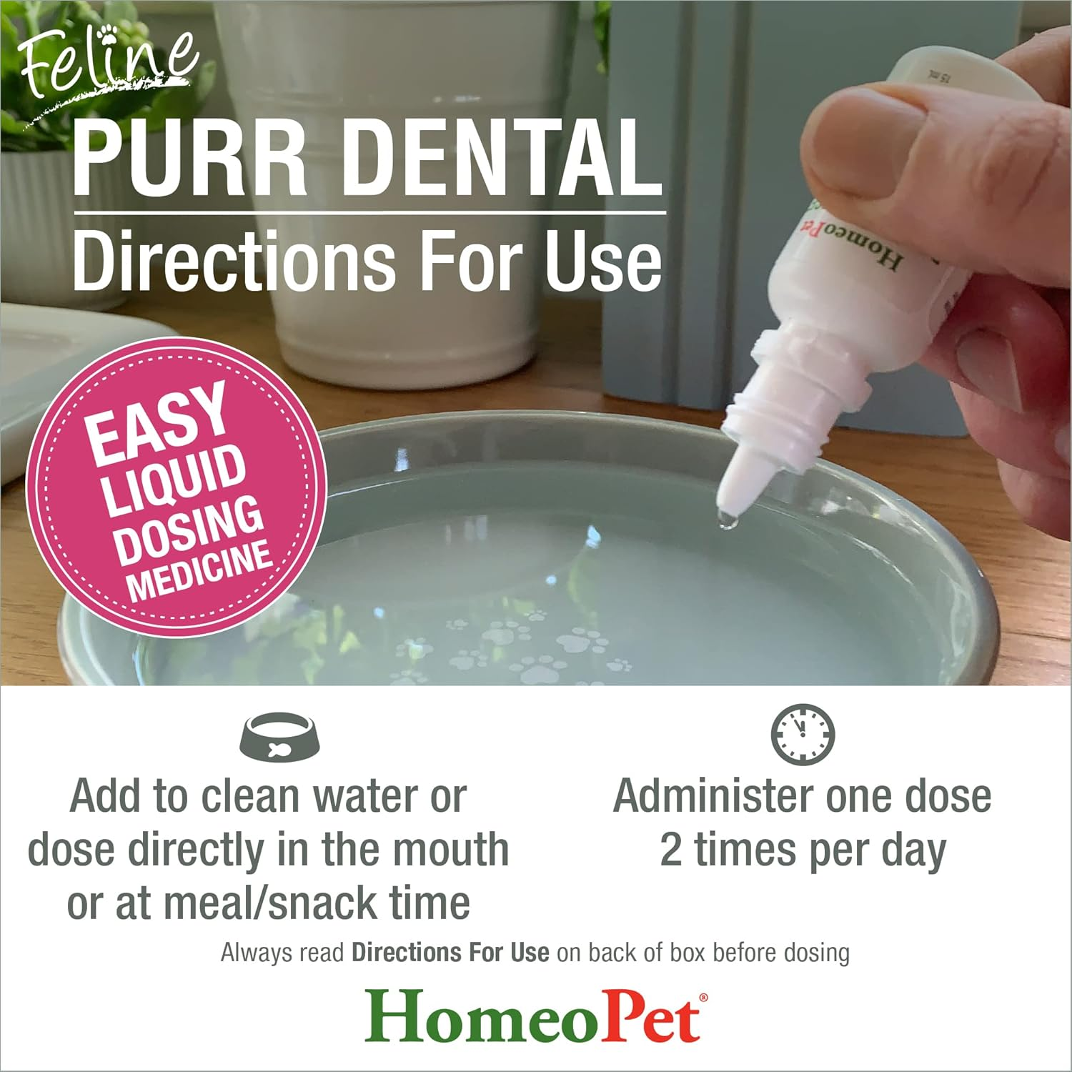 Homeopet Australia Purr Dental Drops 15 Ml image number 2