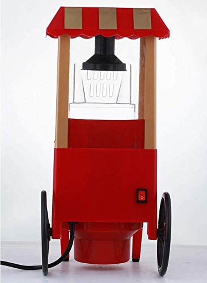 Electric Hot Air Popcorn Maker Popper Machine Old Style Trolly Home Party Fun image number 5