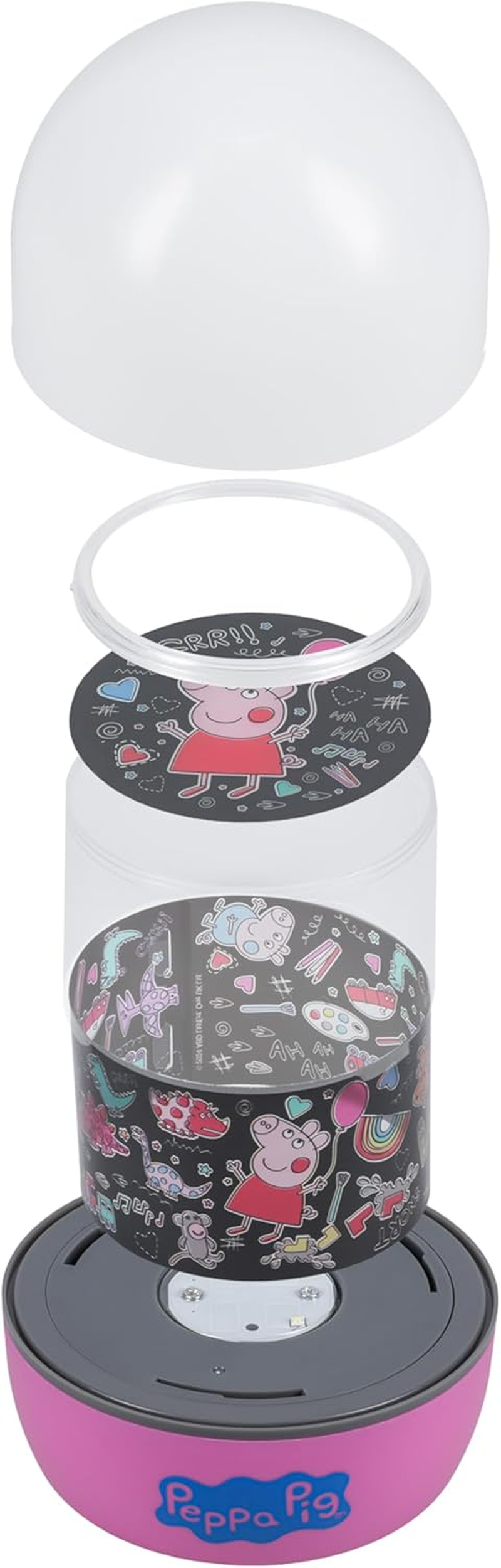 Paladone Peppa Pig Projection Light - Officially Licensed Projector Lamp with Sounds & Interchangeable Scenes, 4 Light Modes, Bedtime Soothing Night Light image number 2