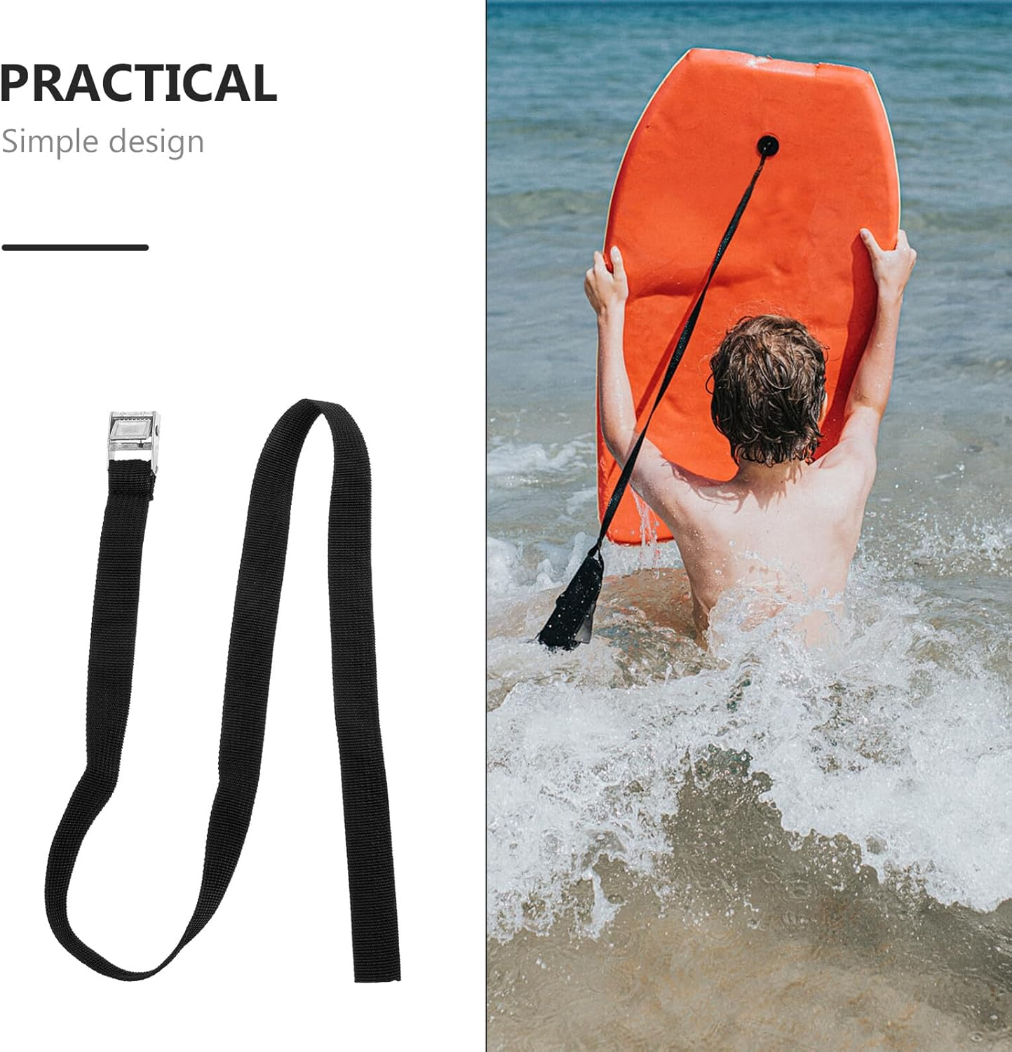 STOBAZA Surfboard Tie down Straps with Quick-Release Buckle, 2Pcs Roof Rack Straps for Travel Luggage Security and Outdoor Sports Equipment image number 3