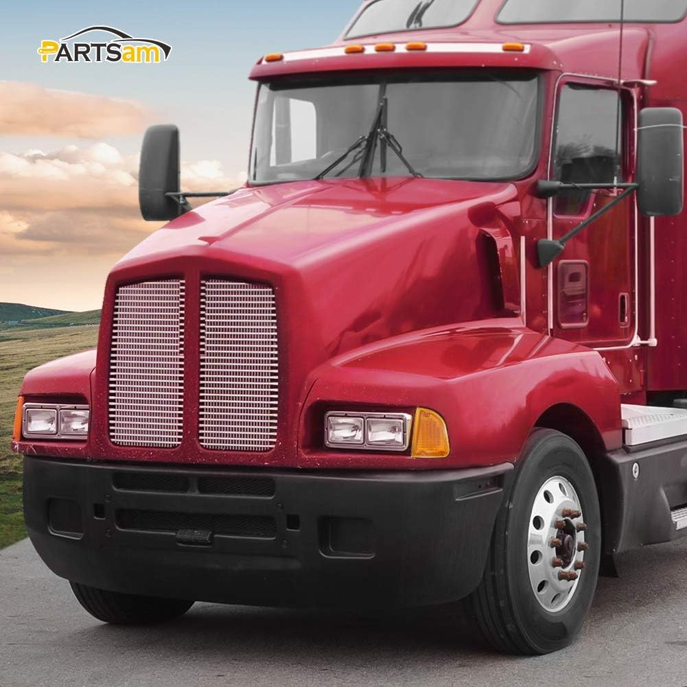 Partsam 29 Amber LED Front P/T/C Light Assembly Replacement for Kenworth T600 T660 K300 T300 T330 Front LED Turn Signal Lights and Parking Lights Lamps, LH & RH, 1157 Plug image number 5