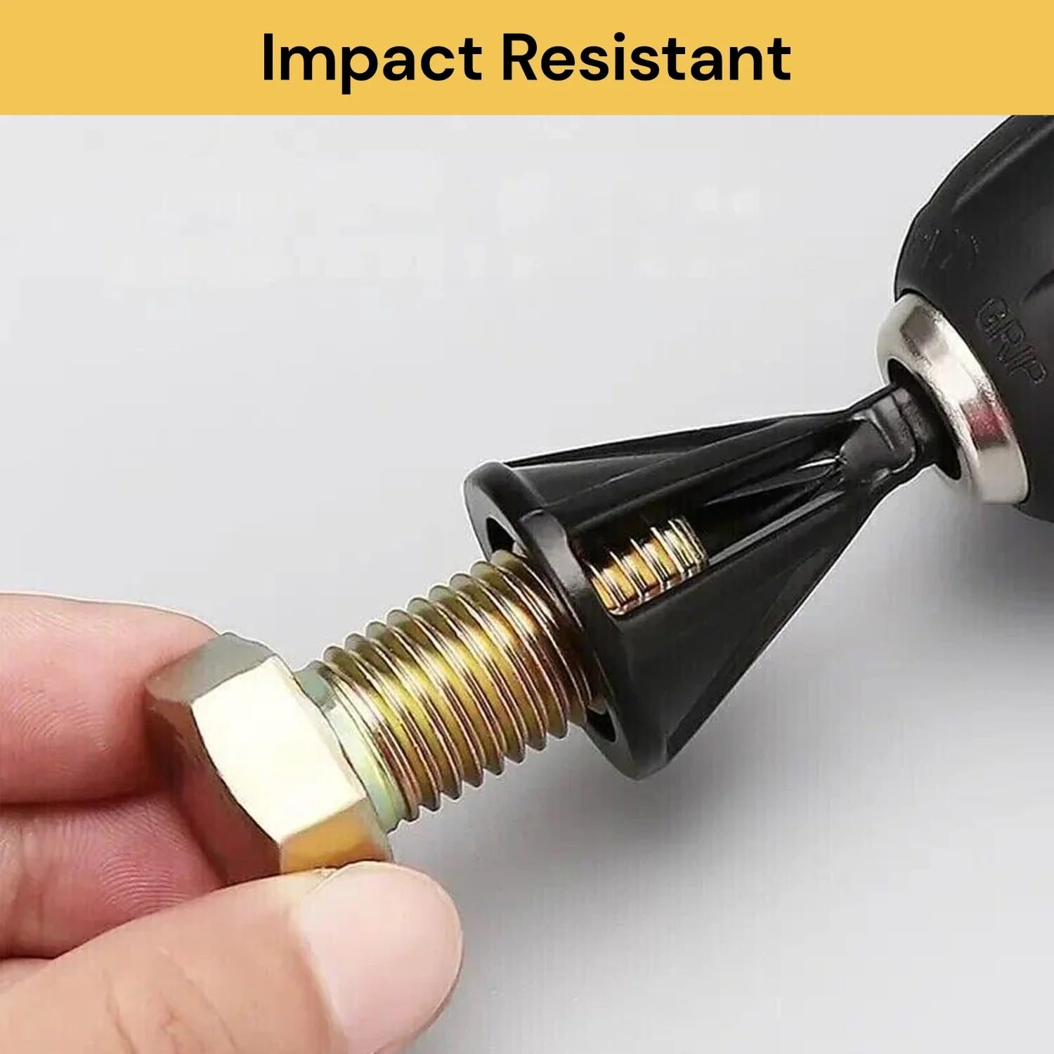 EZONEDEAL Deburring External Chamfer Tool Bit Remove Cutter Quick Release Repair Tools Hex Shank Bolt Deburring Tool for for Steel, Metal, Aluminum,Wood, Plastic - Metal Bolt Chamfering Tool (2 PCS) image number 2