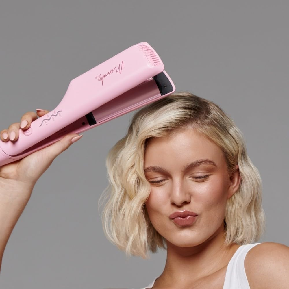 Mermade Hair Double Waver, 25 Mm Size, Pink image number 6