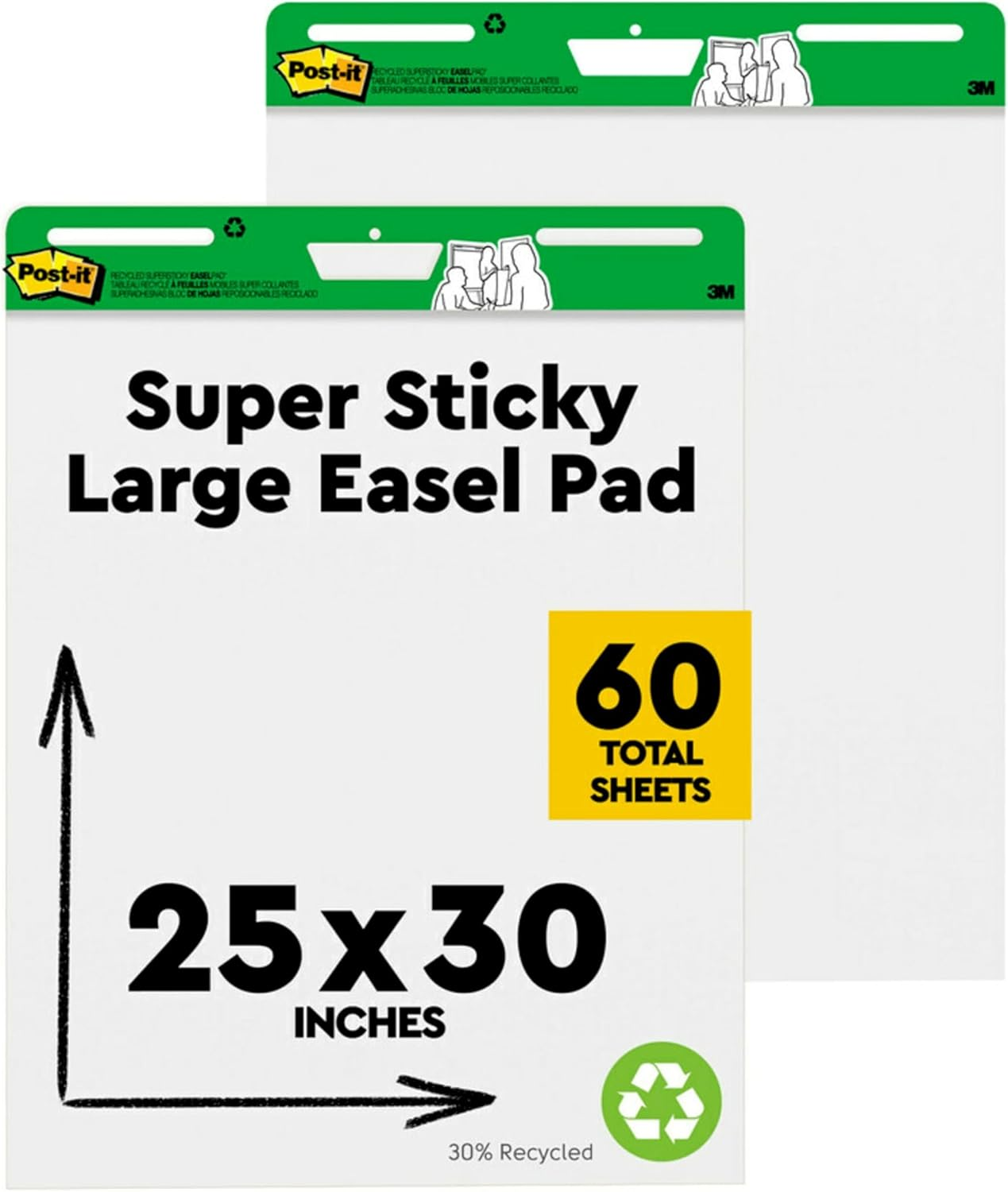 Post-It Super Sticky Recycled Easel Pad White 635Mm X 775Mm 559RP image number 5
