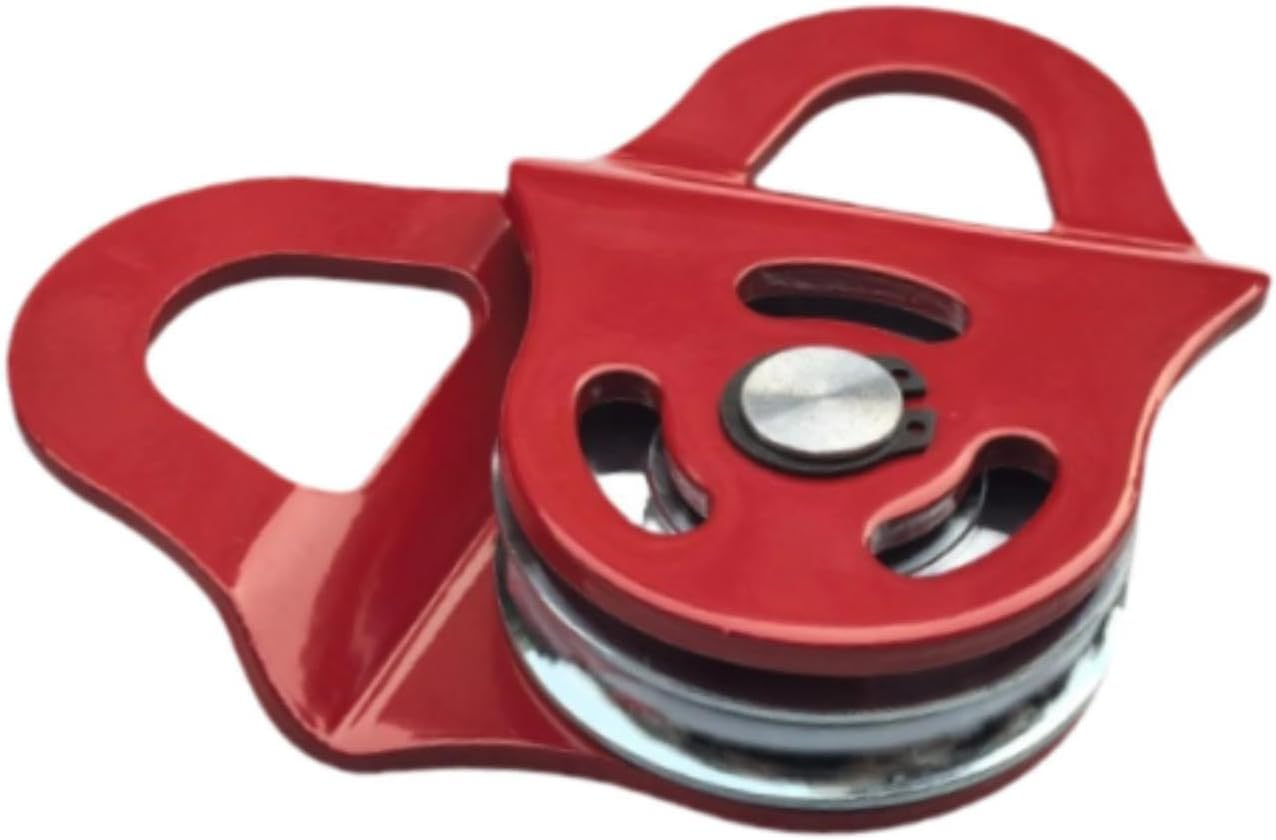 Jicsuxi Winch Snatch Block Heavy Duty 6 Ton Agricultural Recovery Winch Pulley Block Offroad Recovery Accessory, Orange