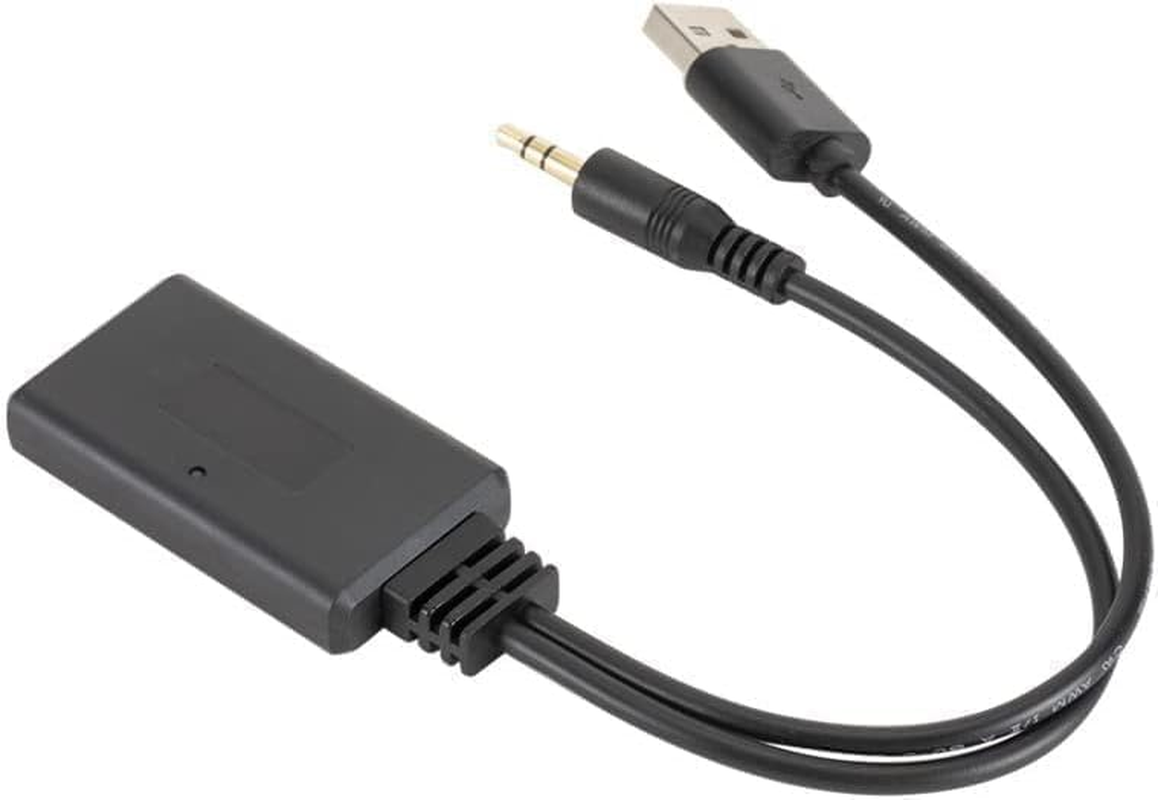 Bluetooth Audio Adapter Auto Aux 3.5Mm Car USB Receiver Cable for Speaker Music