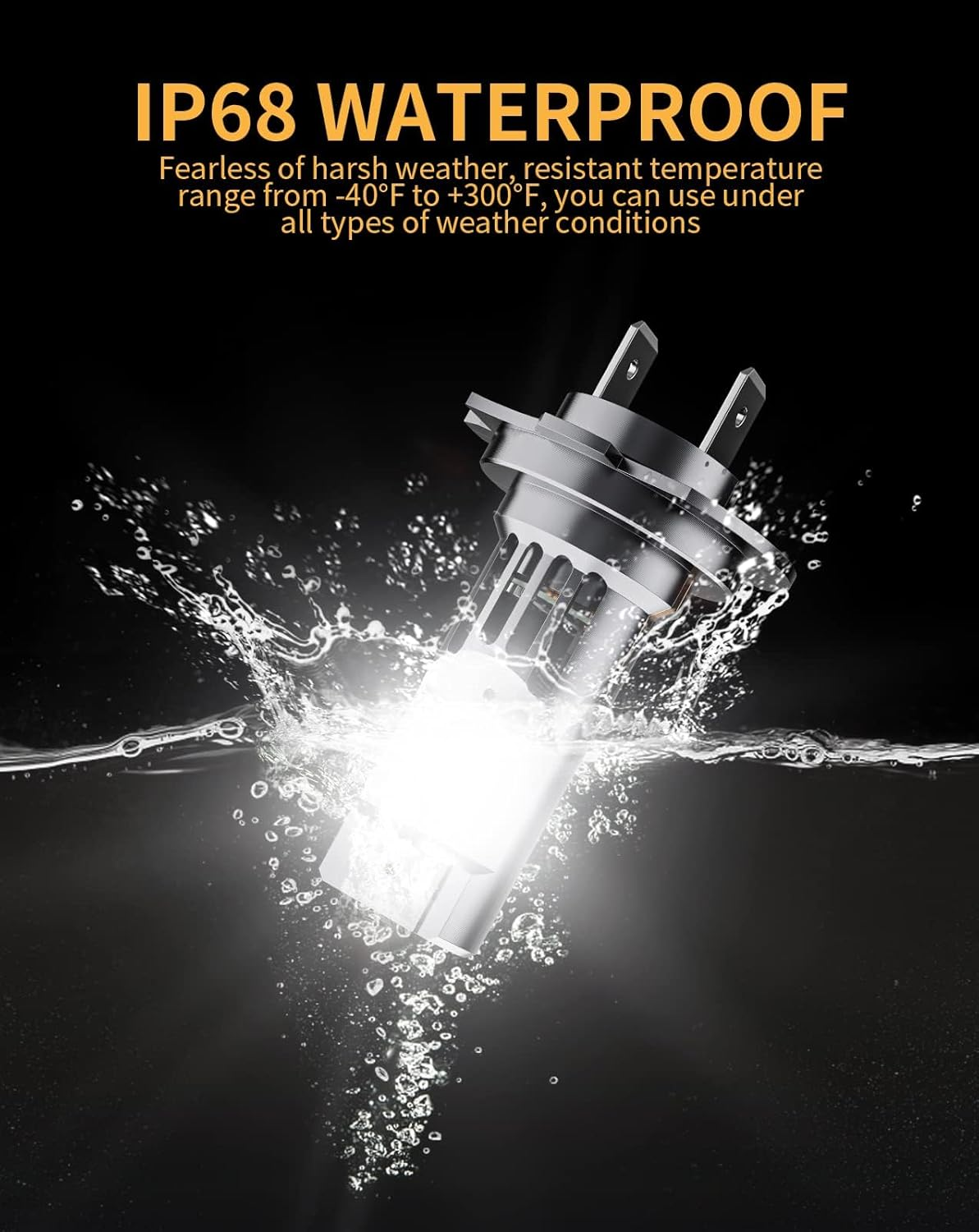 H7 LED Bulbs 6500K White, 1:1 Mini Size, Non-Polarity, No Adapter Required Easy Install H7 LED Light, Fanless Fog Lights Headlights Halogen Replacement Bulb, Pack of 2