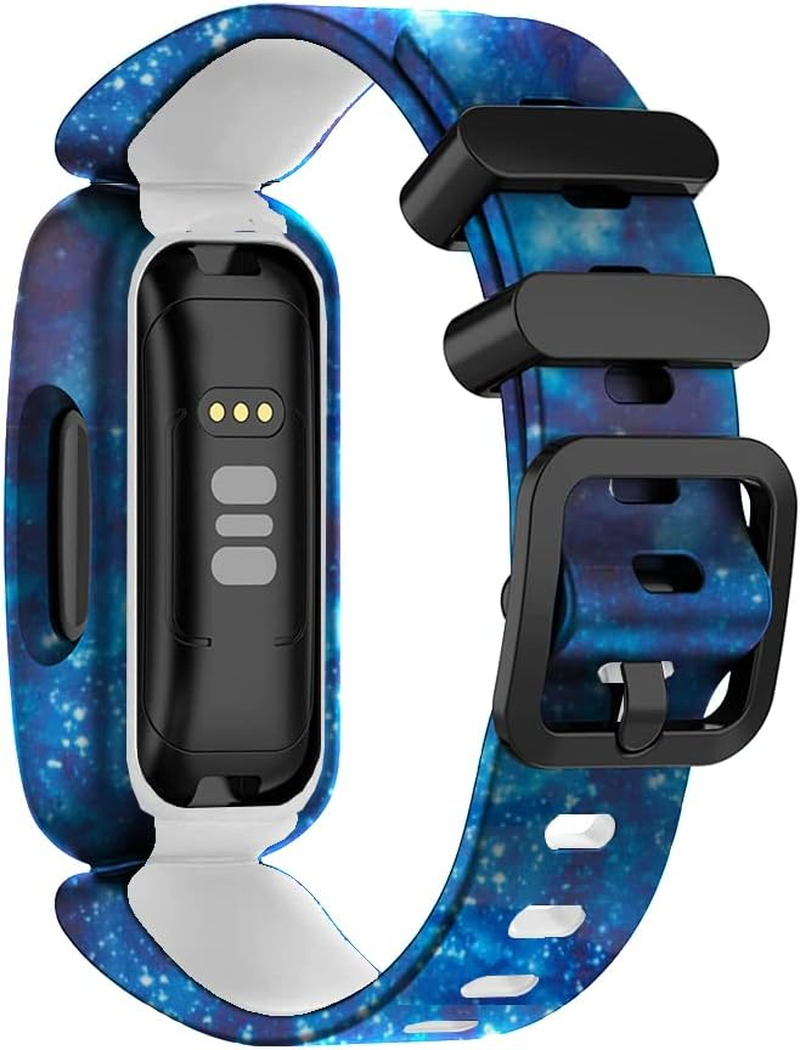 Intended for Fitbit Ace 3 Bands Intended for Kids, Soft Silicone Printing Pattern Wristband Replacement Sport Starps Intended for Ace 3 Activity Tracker (#6)
