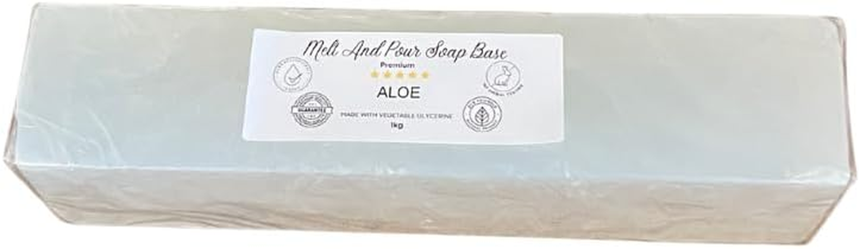 Australian Aloe Glycerin Soap Base SLS/SLES Free | Melt and Pour | Handmade Soap Making Raw Material (5 Kg Aloe Melt and Pour)