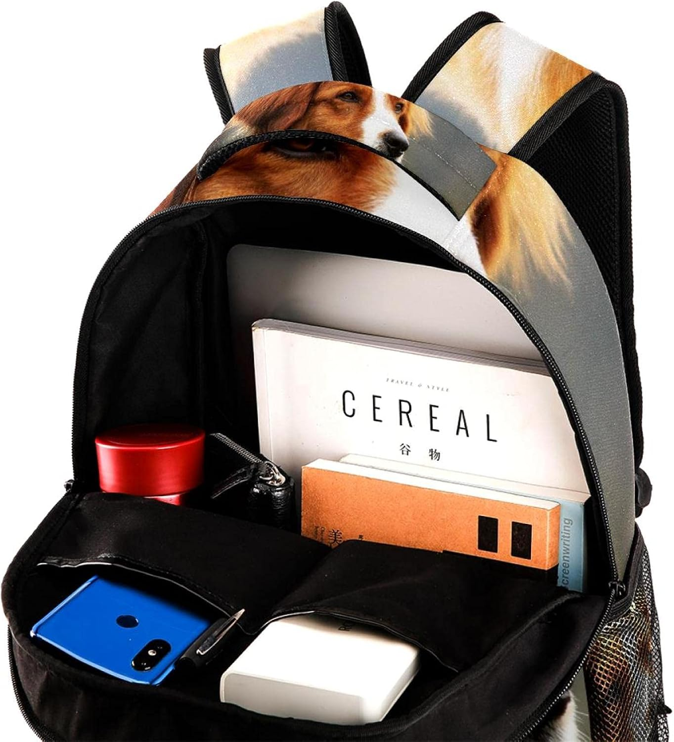 Dog Animal World Backpack Students Shoulder Bags Travel Bag College School Tote Backpacks image number 2