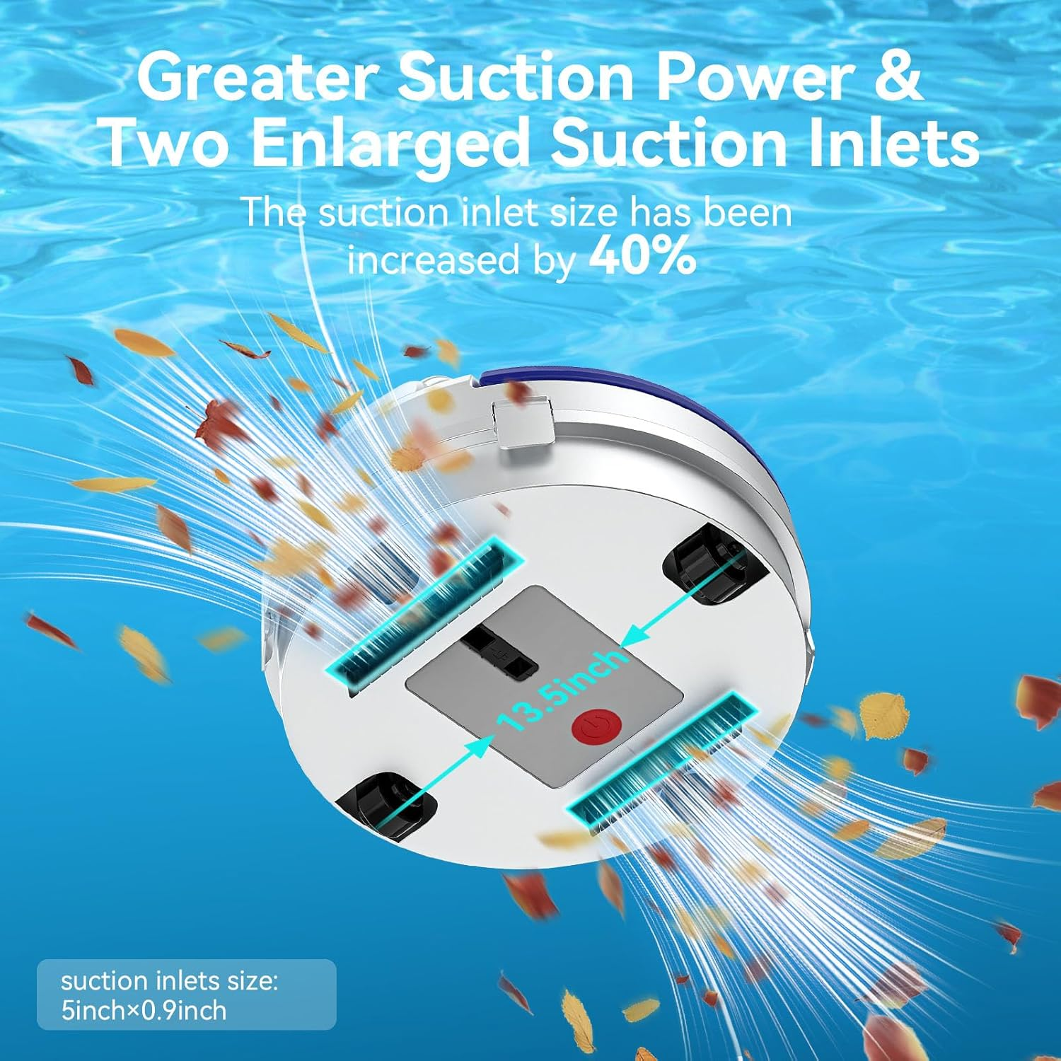 X1 Cordless Robotic Pool Cleaner, Robot Pool Vacuum Cleaner with Dual-Motor, Lasts 90Mins Runtimes, Ideal for 80㎡ Flat Bottom Pools, Automatic Cleaning with Smart Self-Parking image number 4