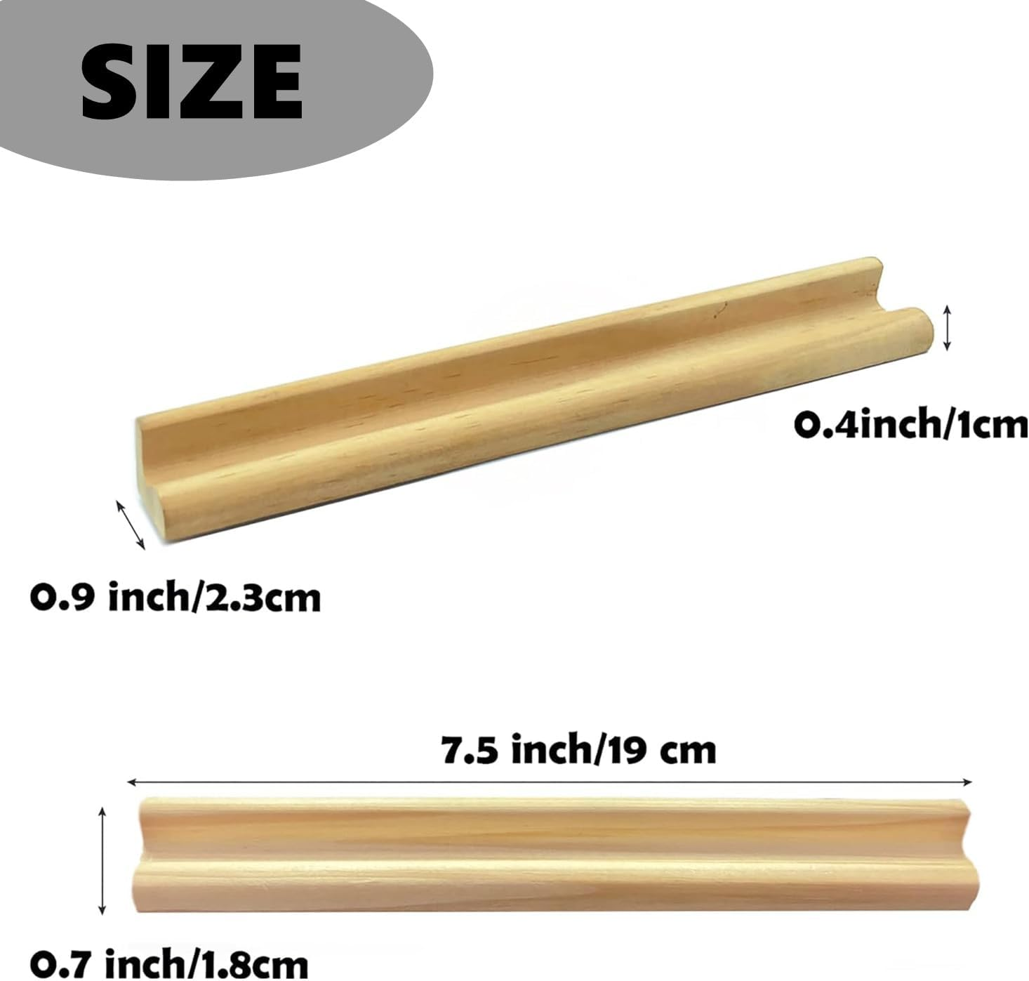 Natural Wood Domino Holder Stand Display Base Mahjong Rack Tray Simple, Stylish, and Versatile Entertainment Solution, Ideal for Scrabble Tiles, Rummikub, and Domino Games (8-Pack) image number 1