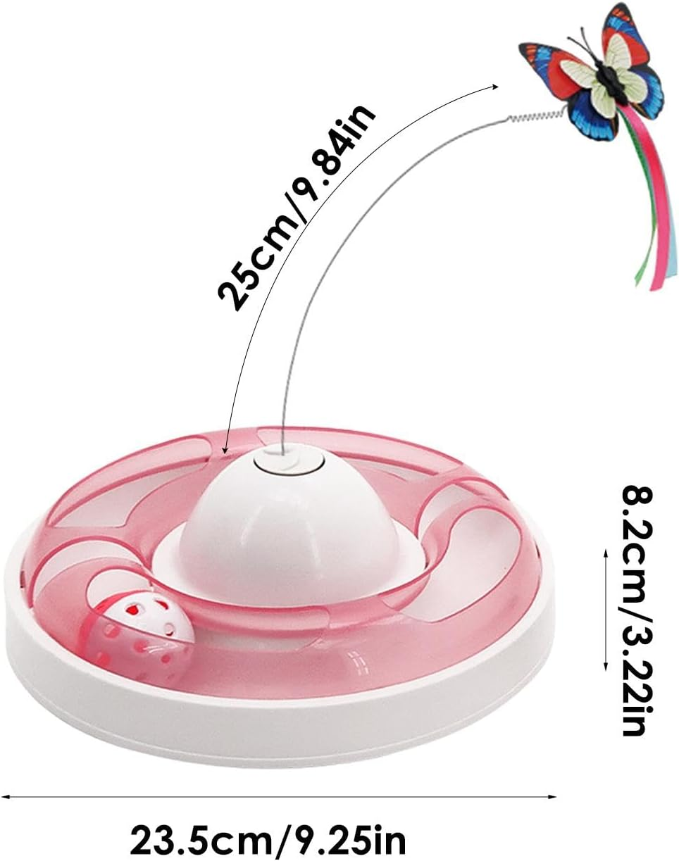 Cat Butterfly Toy - Safe Cat Interactive Toy Interactive Cat Toy,Automatic Kittens Toys, Cat Toys for Indoor Cats, Kitten image number 4