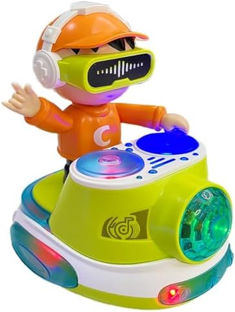 Musical Toys for Baby Crawling, Infant Tummy Time Toys for Toddler, Jazz Drums Early Educational Kids Music Sensory Toys Christmas Birthday Gift for Boys and Girls (DJ Blue)