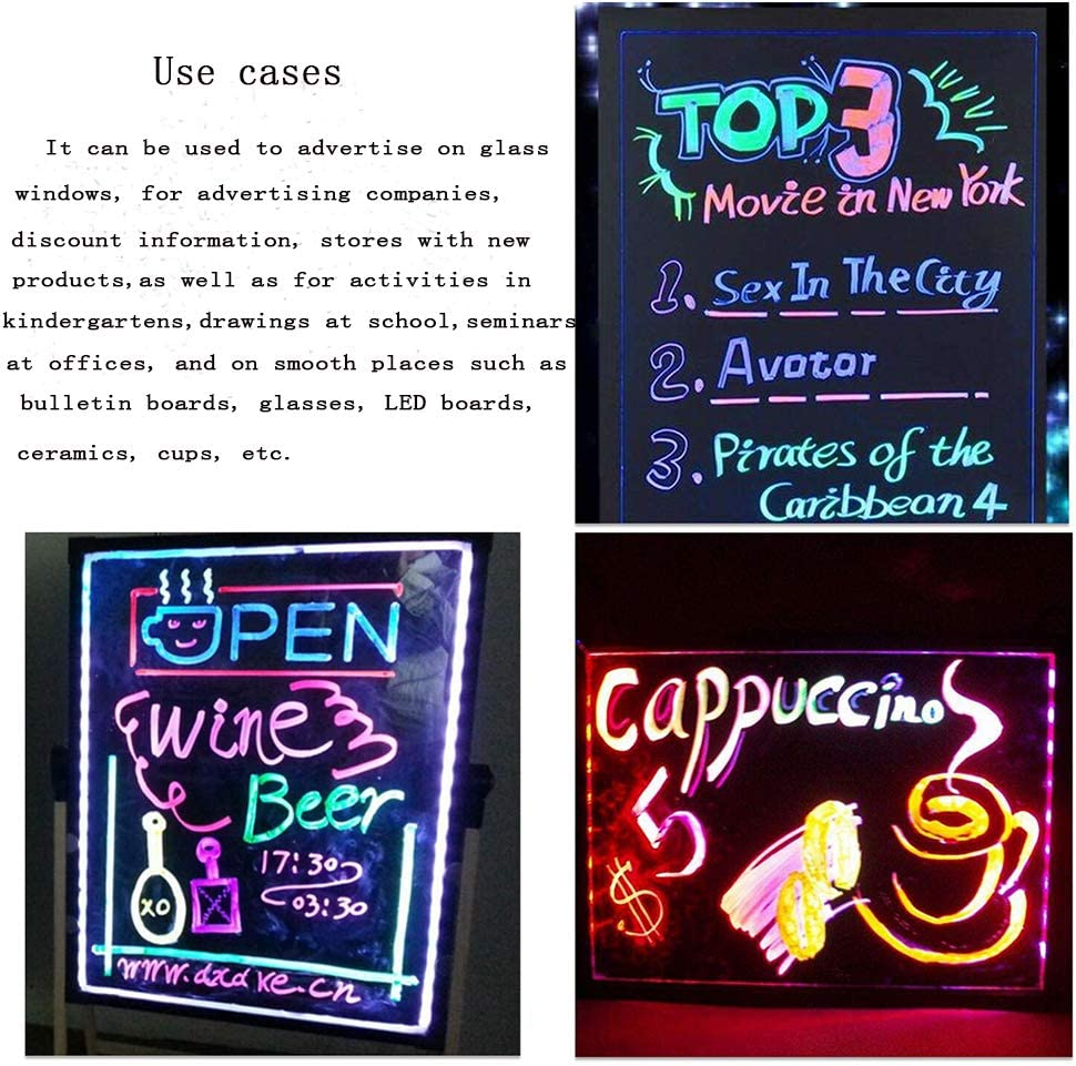 RIDINO Liquid Chalk Markers for Blackboards, Non-Toxic, Water-Based,Reversible Tips,Whiteboard Marker Erasable On, Glass, Window, Mirror, Any Non-Porous Surface and Kids Art(8 Chalk Pens and 3 Nibs) image number 5