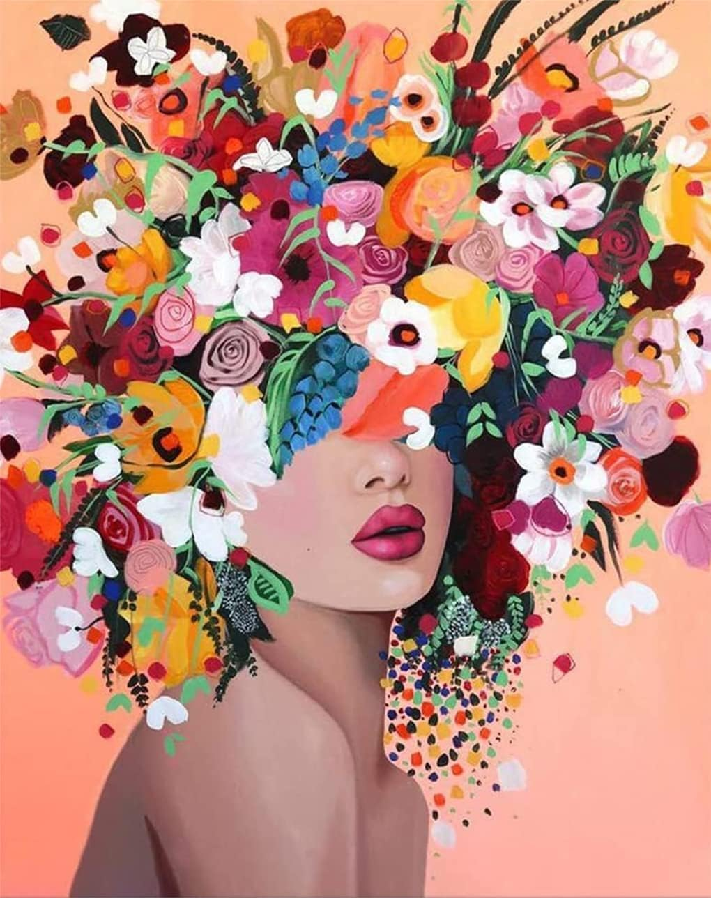 Diamond Painting Kits for Adults, Girls Full Drill round Diamond Art Diamond Dots Suitable Home Wall Decor Gem Art 12X16Inch image number 4