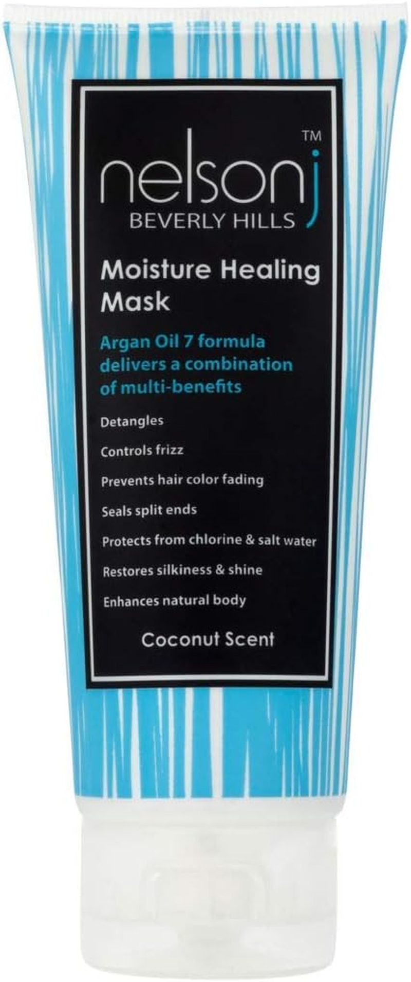 Nelson J Beverly Hills Argan Oil 7 Moisture Healing Mask - Scent: Coconut 3.4 Oz (Coconut) image number 2