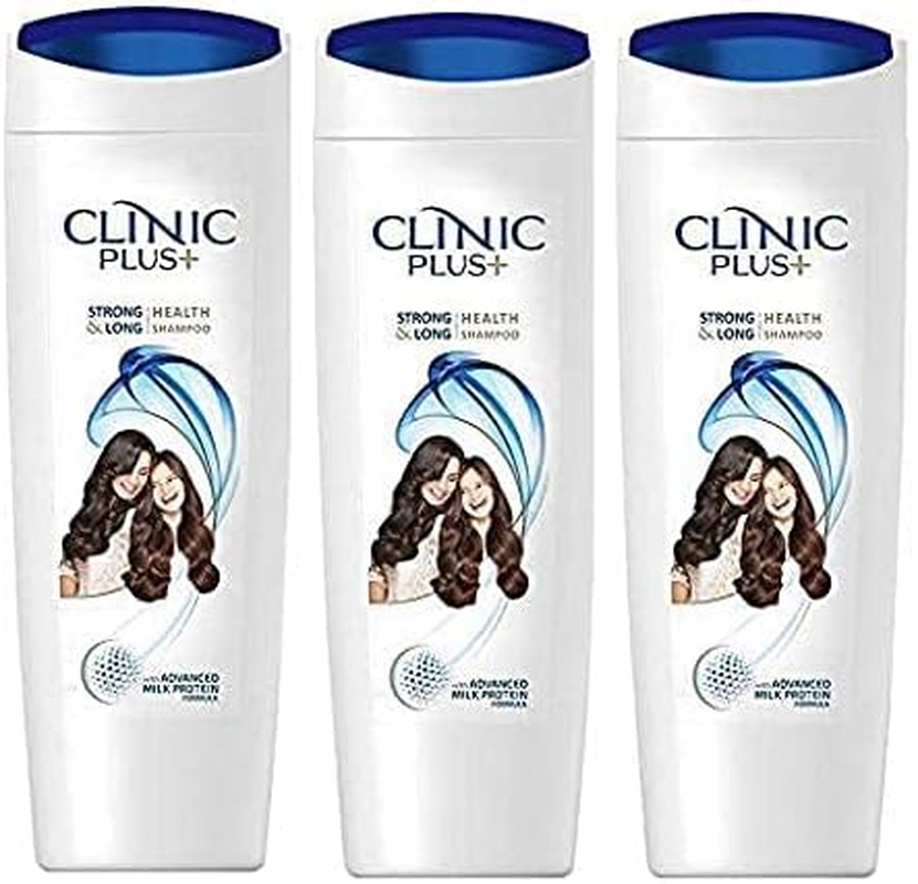 3 X Clinic plus Strong & Long Hair Health Shampoo with Milk Protein 80Ml X 3 image number 1