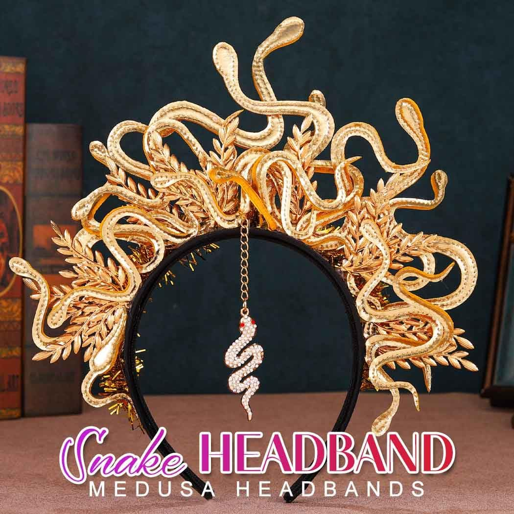 Fashband Medusa Snake Headband Greek Goddess Headdress Halloween Cosplay Headdress Carnival Accessories for Women image number 5