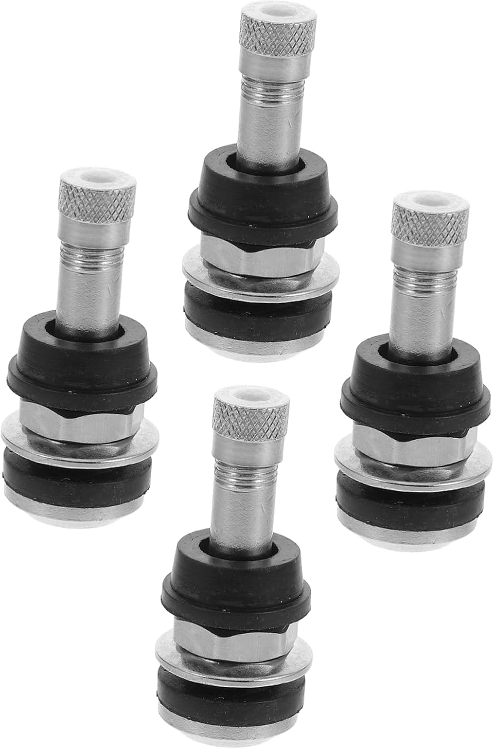 SEWOART 4Pcs Metal Valve Stem Replacement Kit Bike Tire Valve Stems Extender for Automotive Wheels