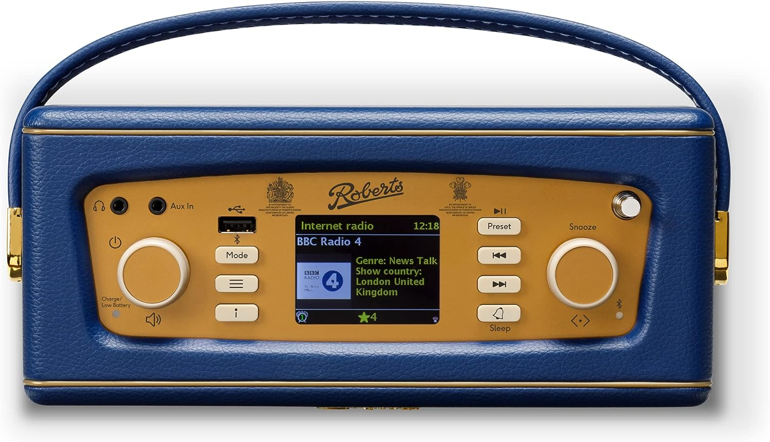 Roberts Revival Istream Portable Radio Dab+/Fm/Bluetooth/Wifi - Midnight Blue image number 1