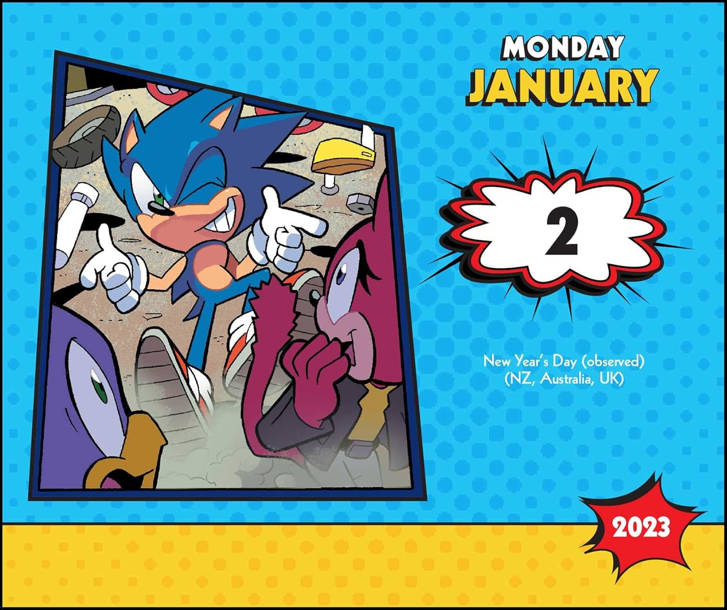 Sonic the Hedgehog Comic Collection 2023 Day-To-Day Calendar image number 4