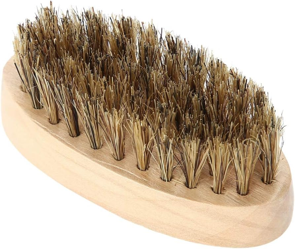 Pocket Beard Brush, Moustache Brush, Moustache Comb, Medium Firm Moustache, Natural Boar Bristles and Travel Friendly, Beard Shaping Tool with Handle image number 4