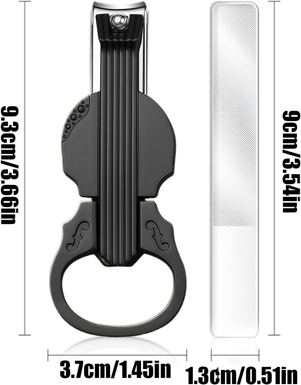Yulokdwi Nail Cutter - Professional Ingrown Nail Clippers for Seniors,Violin-Shape Trimmer Bottle Opener for Daily Hand Foot Salon Women Senior Home Outdoor Salon Camping