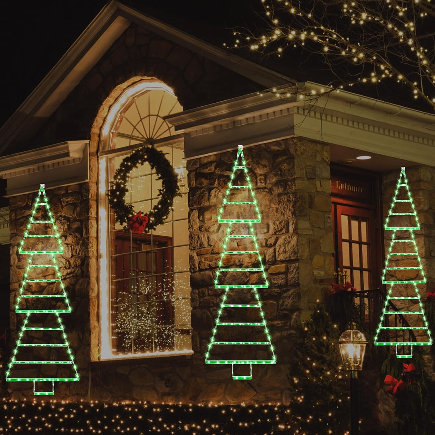 Outdoor Christmas Decorations Christmas Ladder Lights image number 4