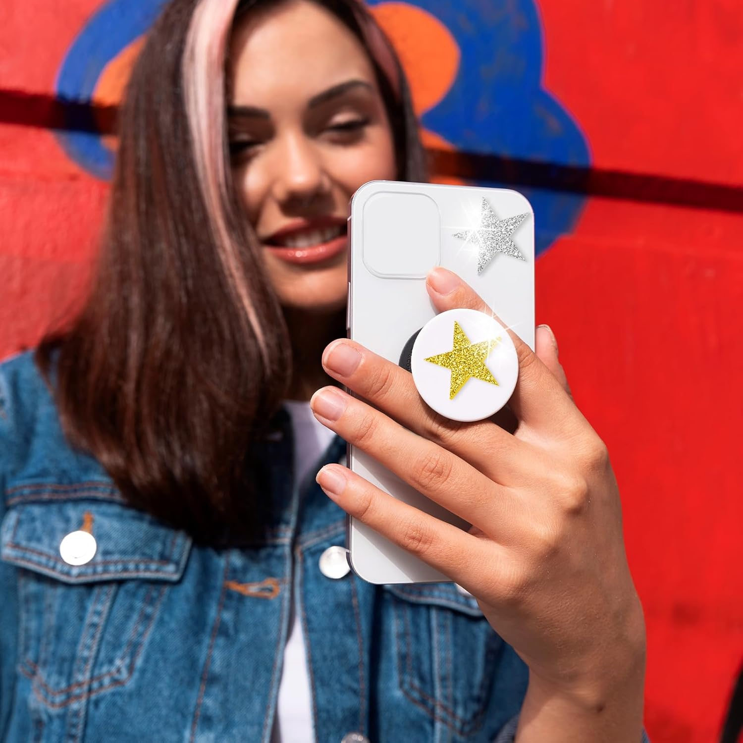 Glitter Foam Stickers, 200 PCS Self Adhesive Star Stickers for Art Craft, Scrapbooks, Greeting Cards (4 Sizes) image number 3