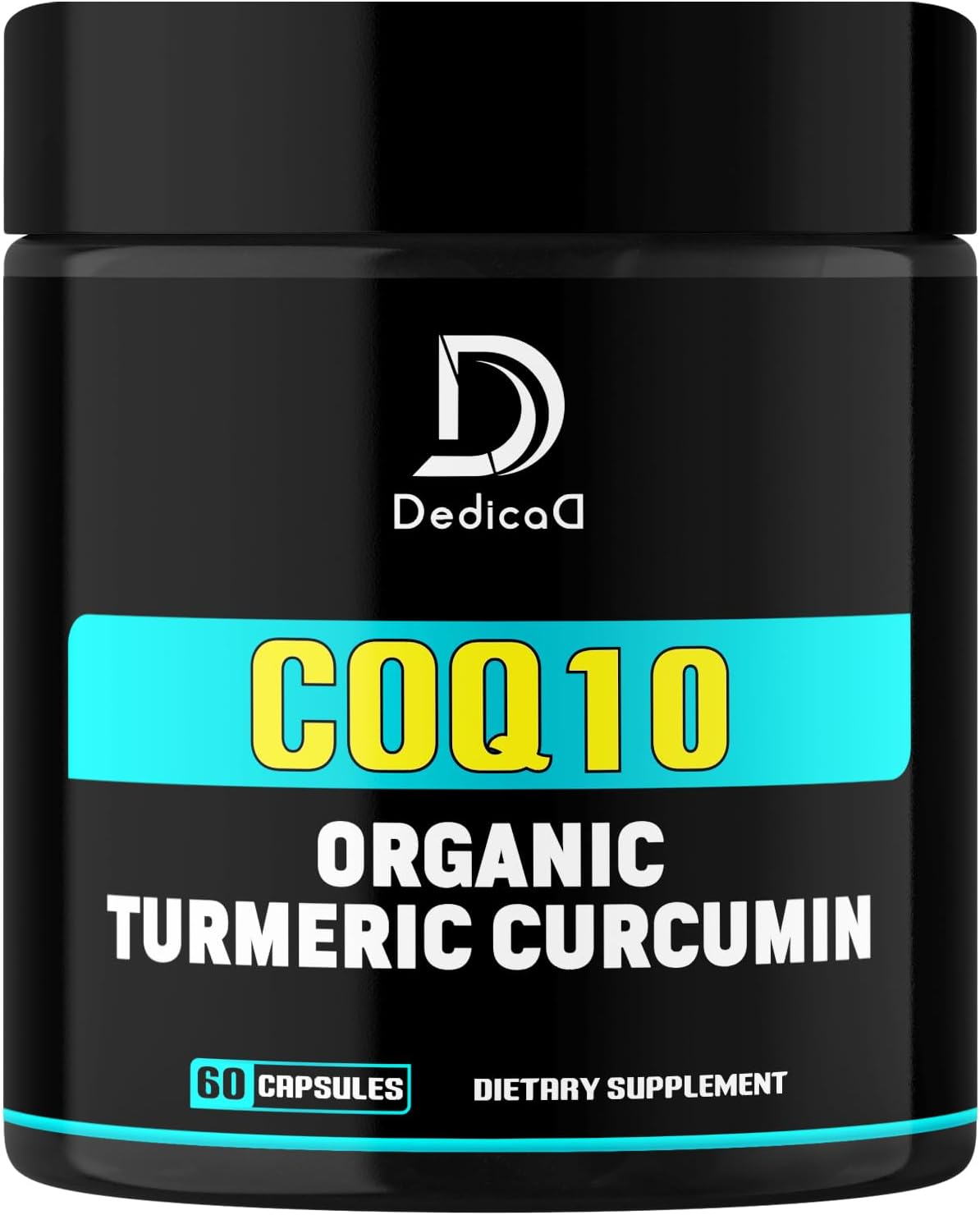 3In1 Coq10 and Turmeric Supplement Extract - Combined with Black Pepper - Professional Combination - 60 Capsules image number 6