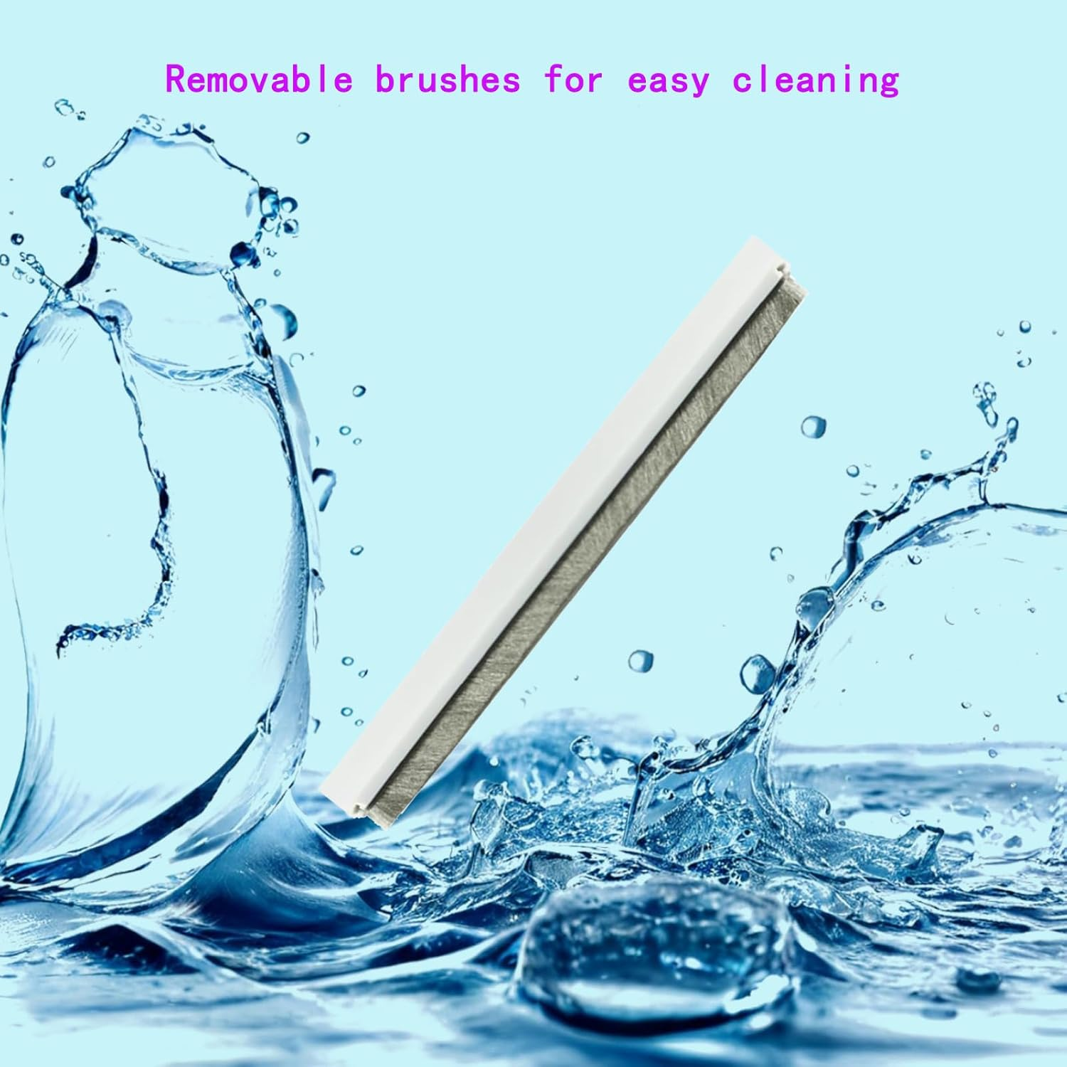 Door Sweep Brush Seal 39" - Self Adhesive Draft Stopper for Bottom of Door - White, Integrated Design for Noise and Air Insulation image number 4