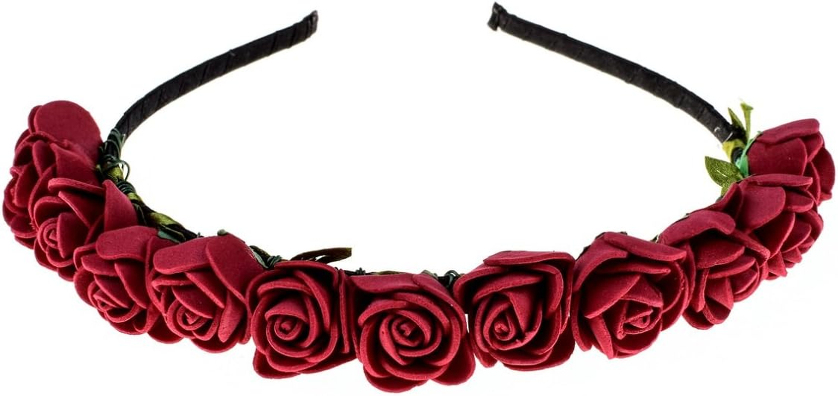 Love Sweety Boho Floral Crown Rose Flower Headband Hair Wreath