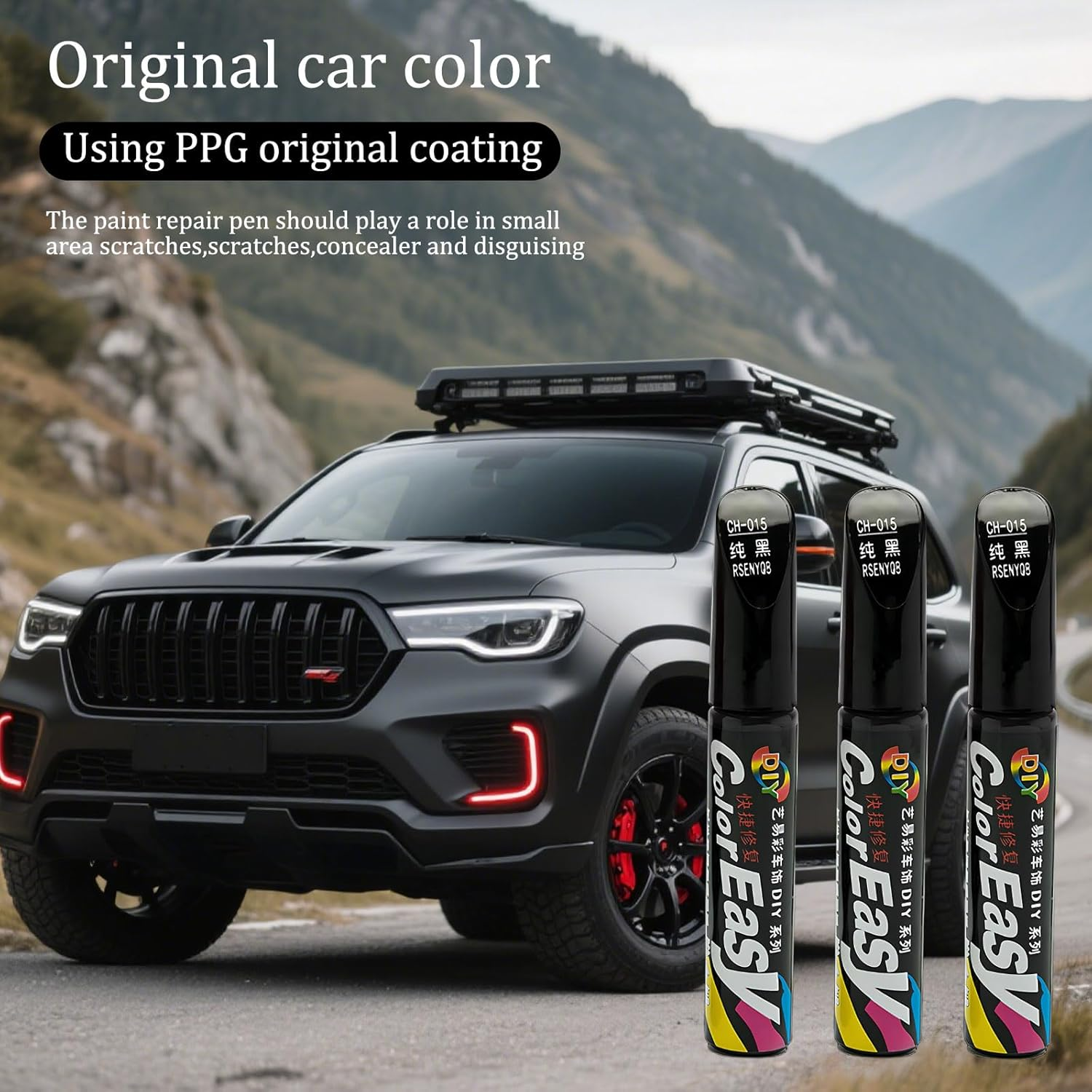 3 Pcs Car Scratch Remover Pen,Touch up Paint Pen,Black Spray Paint, Black Paint Pen for Car Suitable for Cars Repainting Cover and Repair Scratches, Suitable for Cars, Suv, Truck, Rv, Bicycle image number 4