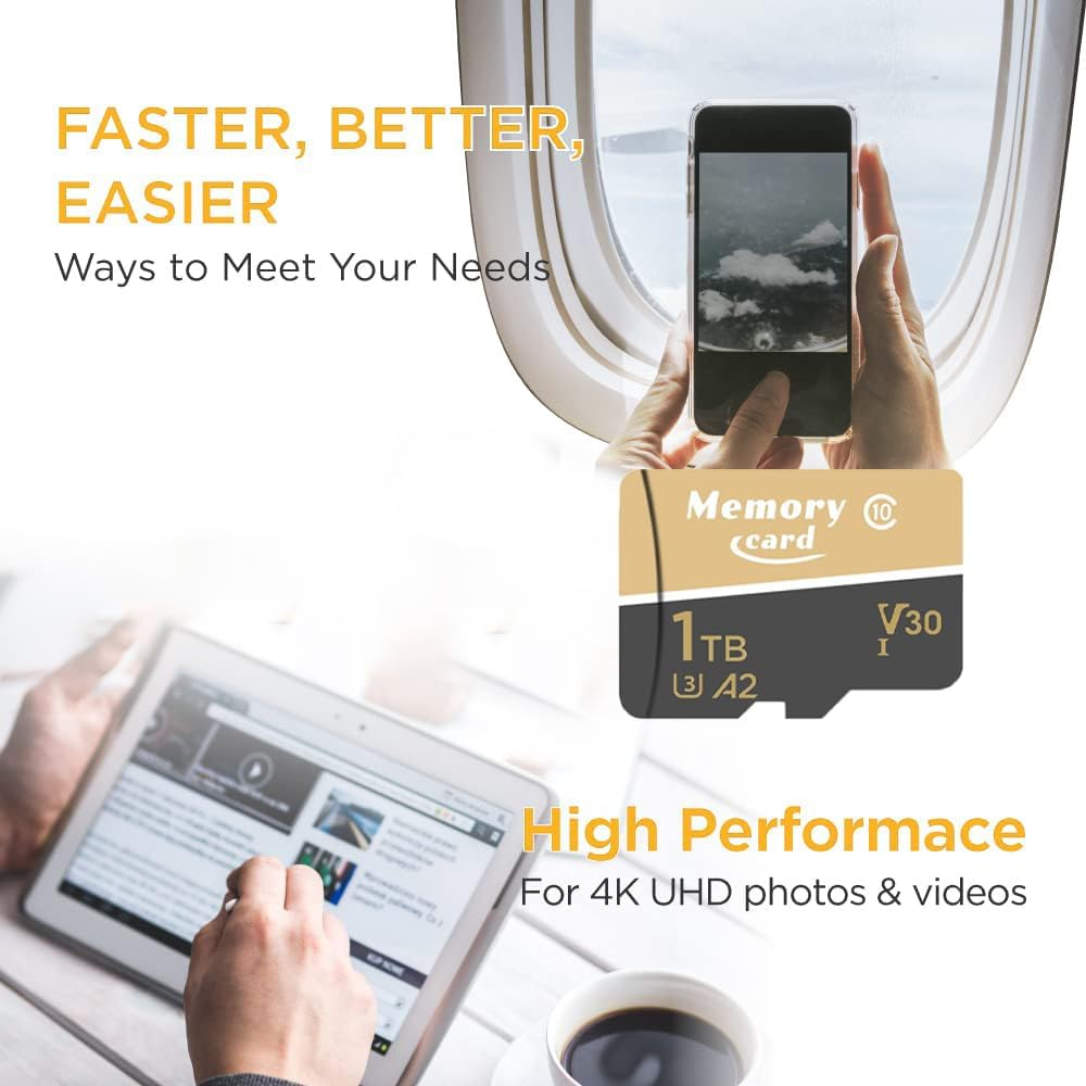 Microsdxc 1024GB Memory Card, UHS-I, C10, U3, V30, A2, Full-Hd & 4K Video, up to 160/100 Mb/S, Expanded Storage for Switch, Gaming Devices, Smartphones, Tablets image number 3