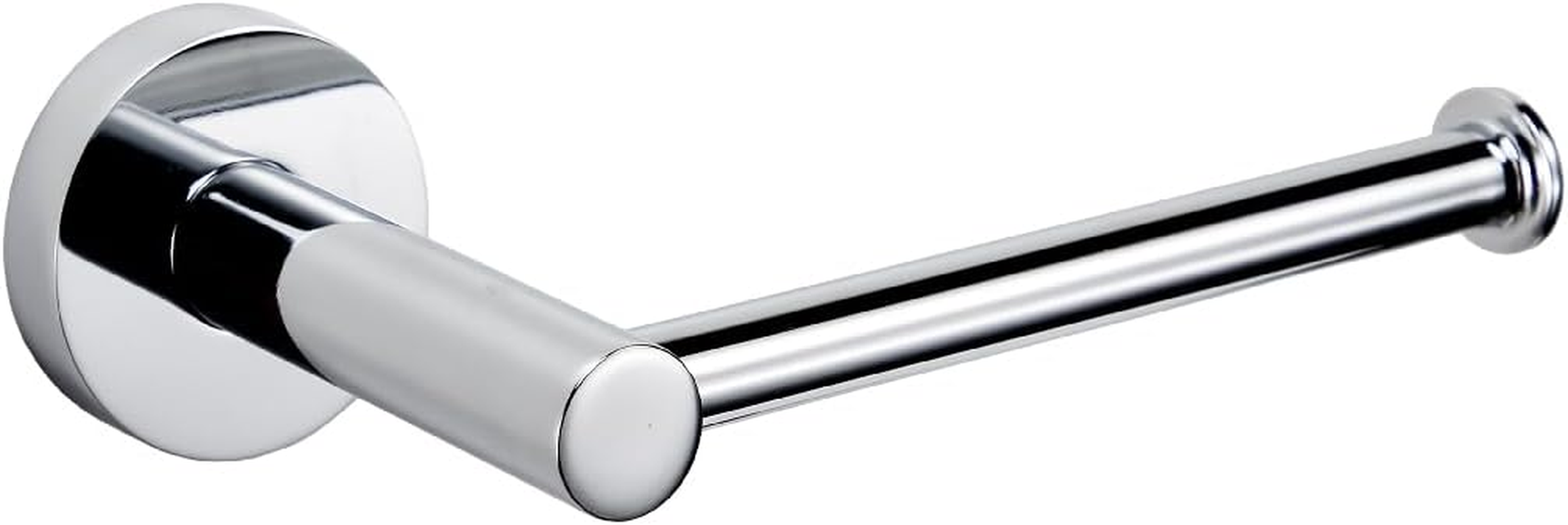 Decaura Toilet Paper Holder, Stainless Steel Roll Holder, Bathroom Tissue Rack, Drill-Free or Screw-In, Chrome