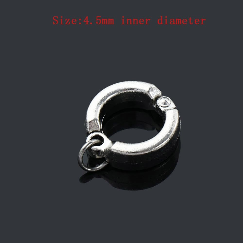 Pokinge 10Pcs Bird Foot Rings, 4.5Mm anti Escape Parrot Leg Rings, Bird Outdoor Fly Training Accessories image number 1