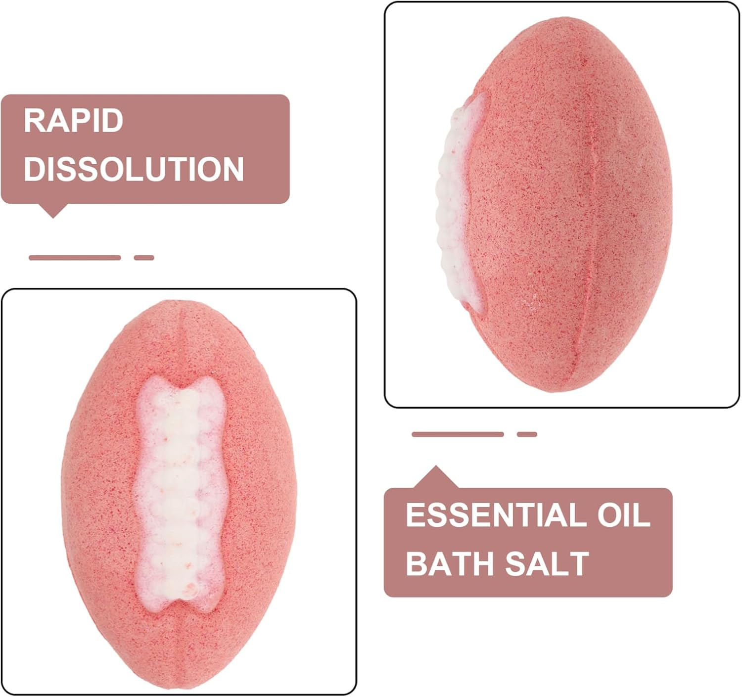 Ipetboom 3Pcs Small Fragrance Bath Salt Bomb Bubble Bathing Bomb for Adults Ball Shape Bathing Salt Creative Household Supplies image number 3