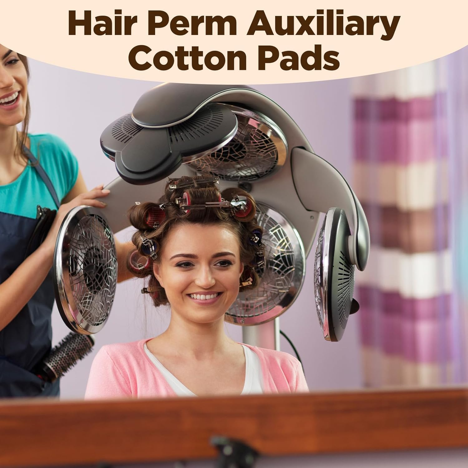 100 Pcs Perm Papers, Wrap Paper for Hair, End Papers for Hairs Rollers, High-Temperature Resistant Disposable End Wraps for Salon and Home Hairs Styling - White image number 4