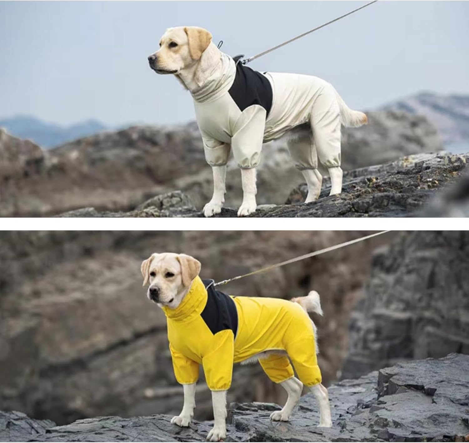 IUOUTG Dog Raincoat Waterproof Dog Rain Coats for Extra Large Dogs Lightweight Dog Rain Jacket Adjustable 4 Legs Pet Poncho with Reflective Strip for Pets Rain Clothes Apparel image number 6