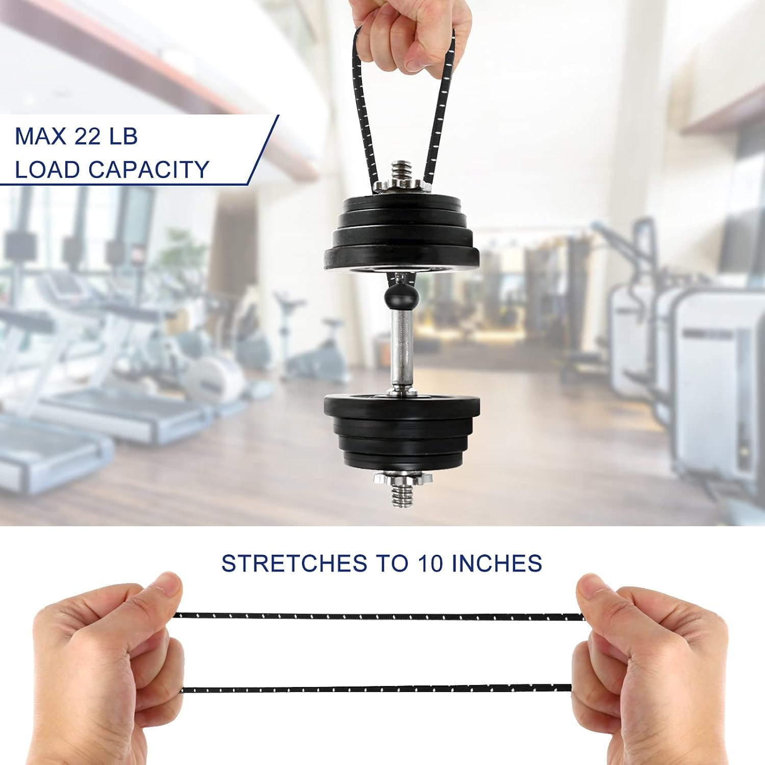 Bungee Cords with Balls 50 PCS- Ball Bungee Cords 4 Inch Heavy Duty Elastic Cord Ball Bungee Canopy Tie Downs Tarp Bungee with Balls for Camping, Shelter ,Cargo,Tent Poles UV Resistant image number 5