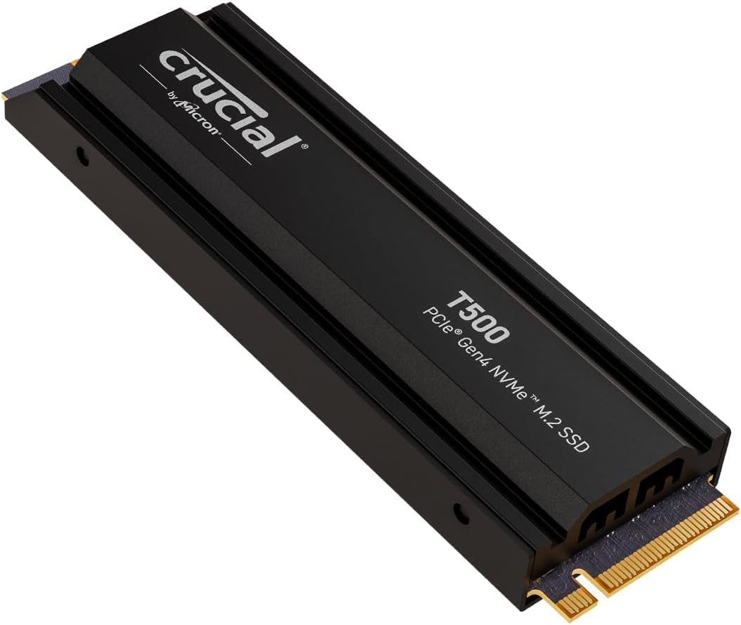 Crucial T500 1TB Pcie Gen4 Nvme M.2 SSD with Heatsink image number 4
