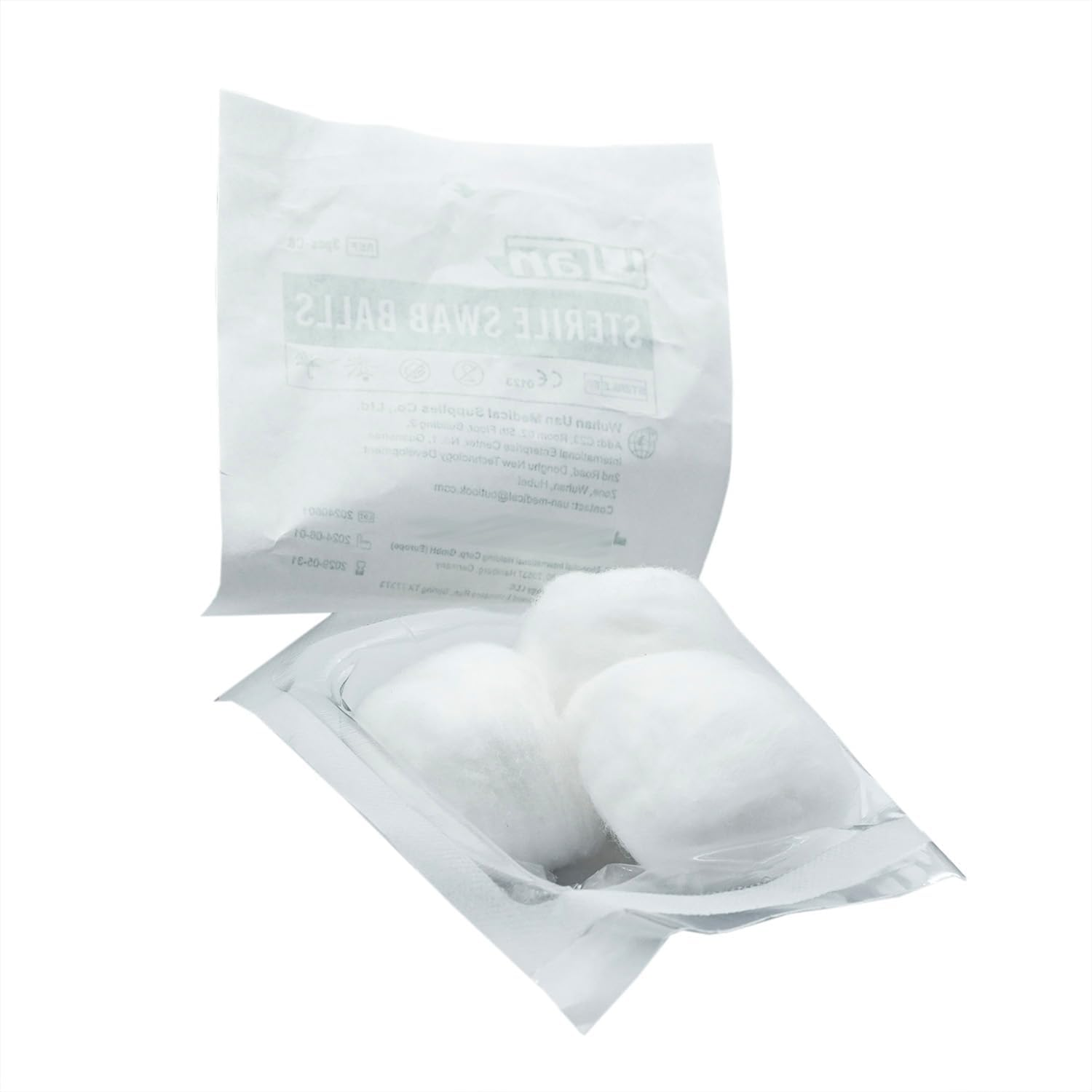 Cotton Balls Sterile &ndash; Gentle and 100% Pure Cotton, Ideal for Makeup and Sensitive Skin, Individually Packaged (120 Count) image number 1